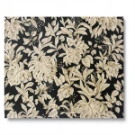 Italian Wall Decoration 10m Length, 1.06m Width, Black with Beige