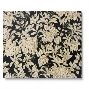 Italian Wall Decoration 10m Length, 1.06m Width, Black with Beige