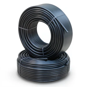 أنابيب HDPE PE 100 ضغط 6 بار قطر خارجي 75 مم سمك 4.3 مم لون أسود