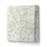 Leaf-patterned Italian Paper 10m×1.06m Light Green with Beige, Model Z46052