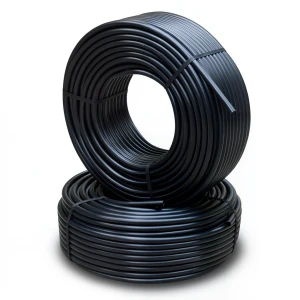 أنابيب HDPE PE 100 ضغط 6 بار قطر خارجي 90 مم سمك 5.2 مم لون أسود