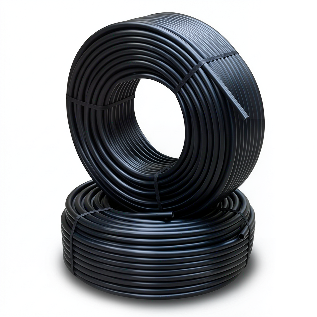 HDPE Pipes PE 100 Pressure 6 Bar Outside Diameter 90 mm Thickness 5.2 mm Black