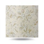 Leaf-patterned Wallpaper Wall Cover 10m×1.06m Beige Color, Model Z46045