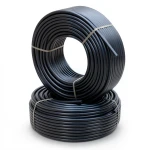 أنابيب HDPE PE 100 ضغط 6 بار قطر 125 مم سمك 7.1 مم لون أسود
