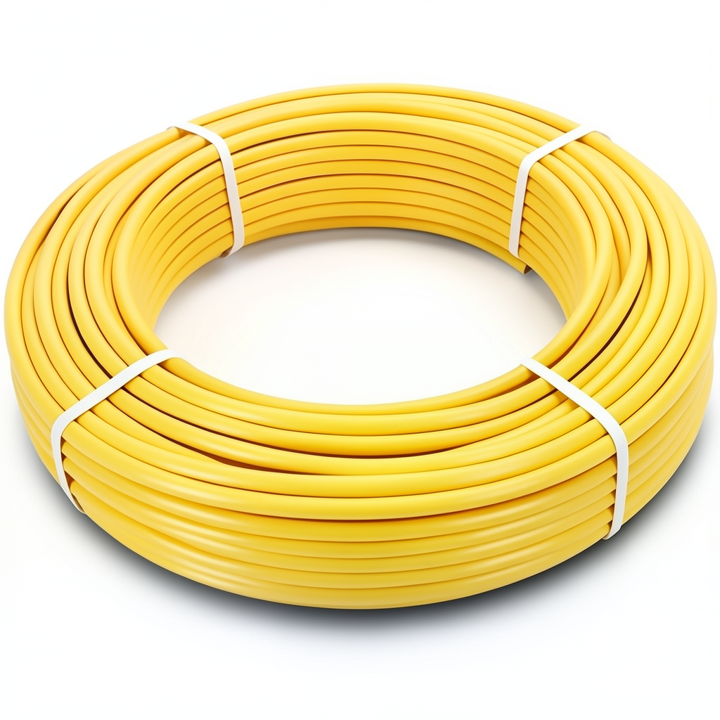 أنابيب HDPE الراجحي PE 100 ضغط 6 بار قطر خارجي 16 مم سمك 2.3 مم لون أصفر