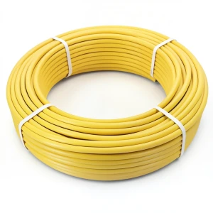 أنابيب HDPE الراجحي PE 100 ضغط 6 بار قطر خارجي 20 مم سمك 2.3 مم لون أصفر