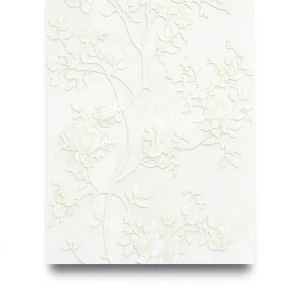 Floral Italian Paper 10m×0.70m Off White Color, Model 12006
