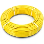 أنابيب HDPE الراجحي PE 100 ضغط 6 بار قطر خارجي 32 مم سمك 2.3 مم لون أصفر