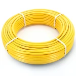 أنابيب HDPE PE 100 ضغط 6 بار قطر خارجي 40 مم سمك 2.3 مم لون أصفر