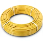 أنابيب HDPE الراجحي PE 100 ضغط 6 بار قطر خارجي 50 مم سمك 2.9 مم لون أصفر