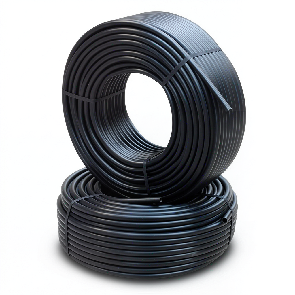 أنابيب HDPE PE 100 ضغط 6 بار قطر 50 مم سمك 2.9 مم أسود