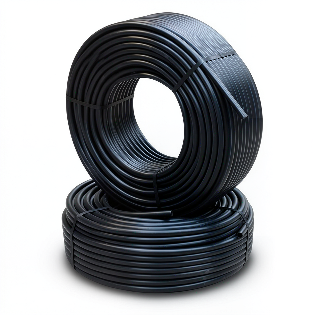 أنابيب HDPE الراجحي PE 100 ضغط 6 بار قطر خارجي 63 مم سمك 3.6 مم لون أسود