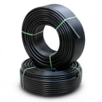 أنابيب HDPE PE 100 ضغط 6 بار قطر خارجي 90 مم سمك 5.2 مم لون أسود