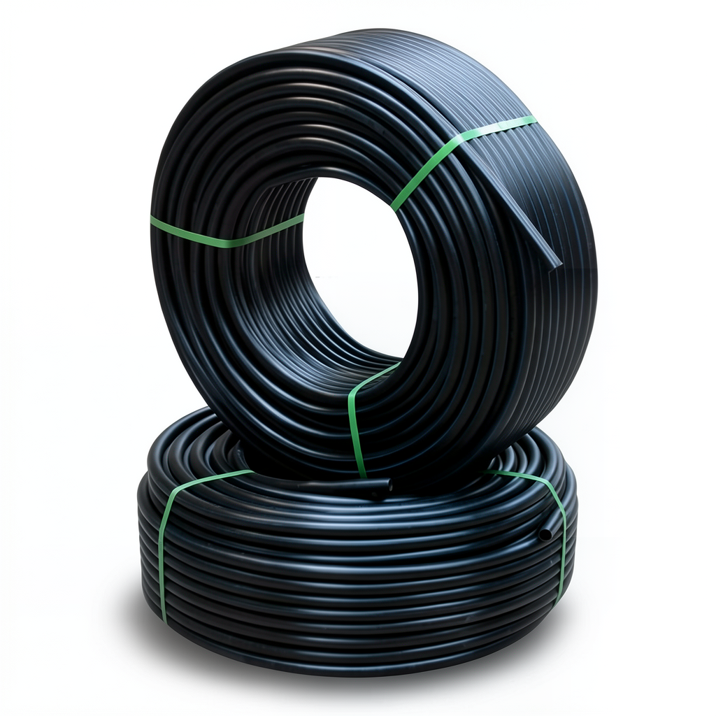 أنابيب HDPE الراجحي PE 100 ضغط 6 بار قطر خارجي 110 مم سمك 6.3 مم لون أسود