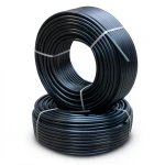 أنابيب HDPE PE 100 ضغط 6 بار قطر 125 مم سمك 7.1 مم لون أسود