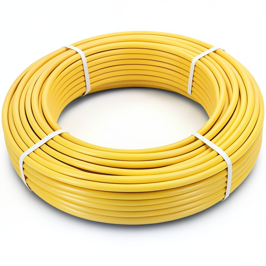 أنابيب HDPE الراجحي PE 100 ضغط 6 بار قطر خارجي 75 مم سمك 4.3 مم لون أصفر
