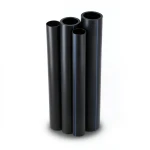 مواسير HDPE PE 100 ضغط 6 بار قطر خارجي 160 مم سمك 9.1 مم لون أسود