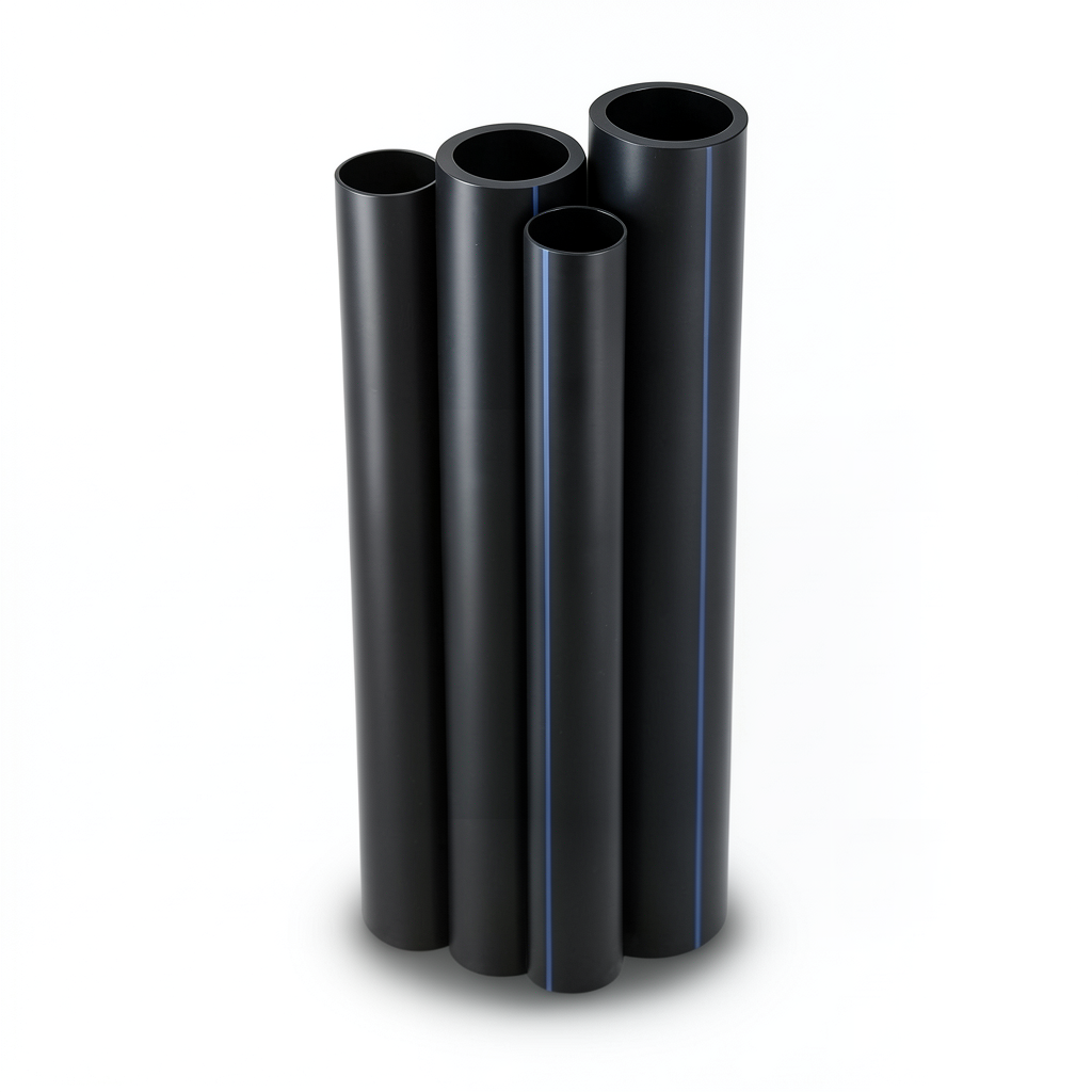 مواسير HDPE PE 100 ضغط 6 بار قطر خارجي 160 مم سمك 9.1 مم لون أسود