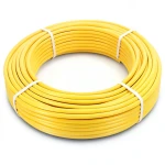 أنابيب HDPE PE 100 ضغط 6 بار قطر خارجي 90 مم سمك 5.2 مم لون أصفر