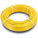 أنابيب HDPE الراجحي PE 100 ضغط 6 بار قطر خارجي 16 مم سمك 2.3 مم لون أصفر