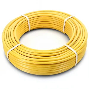 أنابيب HDPE PE 100 ضغط 6 بار قطر خارجي 25 مم سمك 2.3 مم لون أصفر
