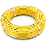 أنابيب HDPE PE 100 ضغط 6 بار قطر خارجي 125 مم سمك 7.1 مم لون أصفر