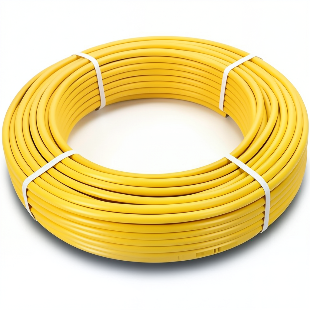 أنابيب HDPE الراجحي PE 100 ضغط 6 بار قطر خارجي 32 مم سمك 2.3 مم لون أصفر
