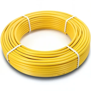 أنابيب HDPE الراجحي PE 100 ضغط 6 بار قطر خارجي 32 مم سمك 2.3 مم لون أصفر
