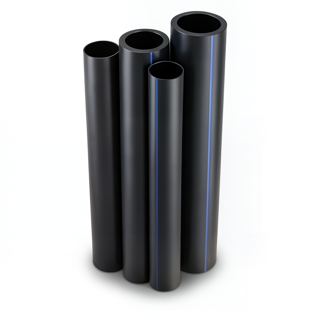 مواسير HDPE الراجحي PE 100 ضغط 6 بار قطر خارجي 140 مم سمك 8 مم أسود