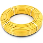 أنابيب HDPE الراجحي PE 100 ضغط 6 بار قطر خارجي 50 مم سمك 2.9 مم لون أصفر
