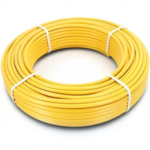أنابيب HDPE الراجحي PE 100 ضغط 6 بار قطر خارجي 50 مم سمك 2.9 مم لون أصفر