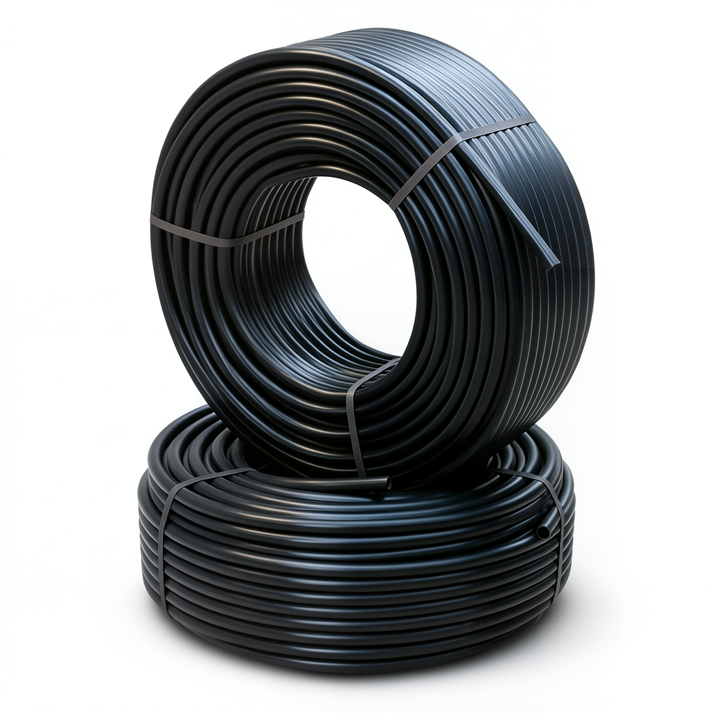 أنابيب HDPE PE 80 ضغط 4.8 بار قطر 16 مم سمك 2.3 مم أسود