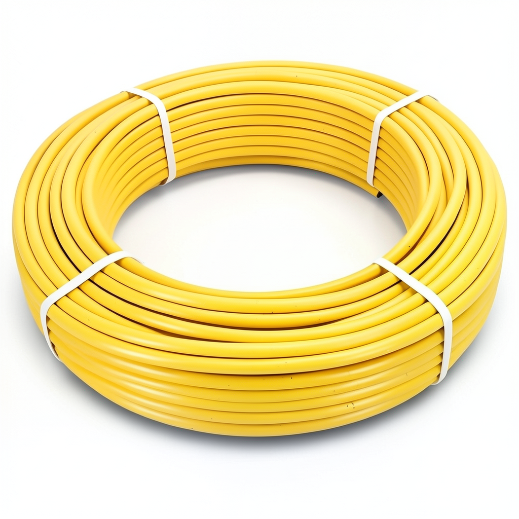 أنابيب HDPE الراجحي PE 100 ضغط 6 بار قطر خارجي 63 مم سمك 3.6 مم لون أصفر
