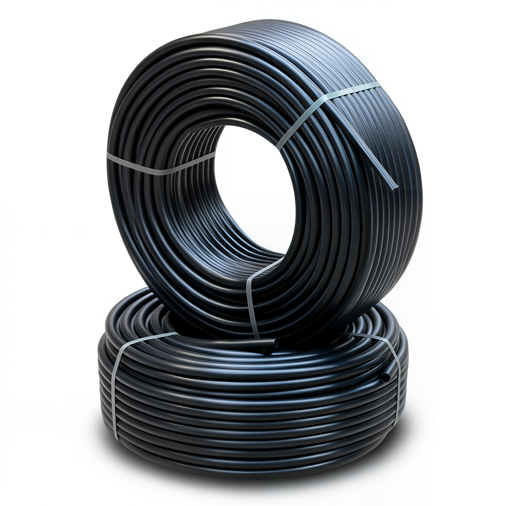 HDPE Pipes PE 80 Pressure 4.8 Bar 25 mm OD Thickness 2.3 mm Black