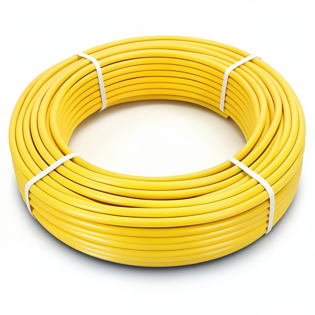 أنابيب HDPE الراجحي PE 100 ضغط 6 بار قطر خارجي 20 مم سمك 2.3 مم لون أصفر
