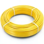 أنابيب HDPE PE 100 ضغط 6 بار قطر خارجي 25 مم سمك 2.3 مم لون أصفر