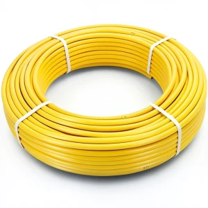 أنابيب HDPE PE 100 ضغط 6 بار قطر خارجي 25 مم سمك 2.3 مم لون أصفر