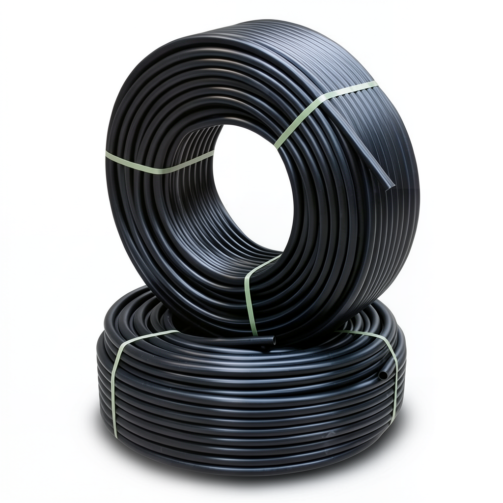 أنابيب HDPE PE 80 ضغط 4.8 بار قطر خارجي 40 مم سمك 2.3 مم لون أسود
