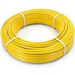 أنابيب HDPE الراجحي PE 100 ضغط 6 بار قطر خارجي 32 مم سمك 2.3 مم لون أصفر