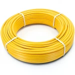 أنابيب HDPE PE 100 ضغط 6 بار قطر خارجي 40 مم سمك 2.3 مم لون أصفر