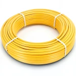 أنابيب HDPE الراجحي PE 100 ضغط 6 بار قطر خارجي 50 مم سمك 2.9 مم لون أصفر