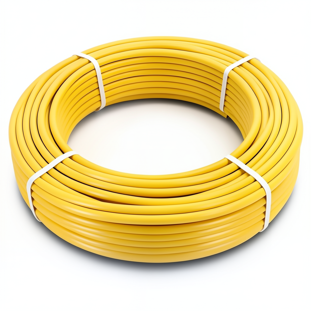 أنابيب HDPE الراجحي PE 100 ضغط 6 بار قطر خارجي 63 مم سمك 3.6 مم لون أصفر