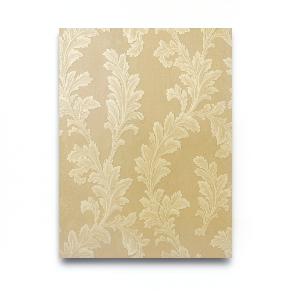 Patterned Wall Cover 10m×0.70m Golden Beige Color, Model 12038