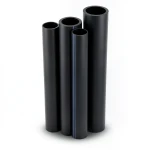 HDPE Pipes PE 80 Pressure 4.8 Bar Outside Diameter 160 mm Thickness 9.1 mm Black