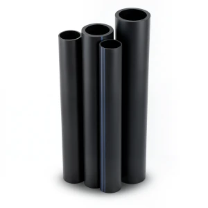 أنابيب HDPE PE 80 ضغط 4.8 بار قطر خارجي 160 مم سمك 9.1 مم لون أسود