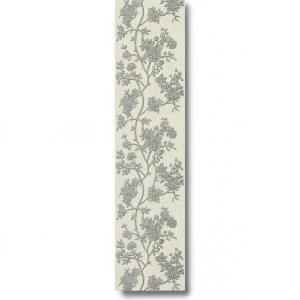 Patterned Wall Paper 10m×0.70m Beige with Gray Color, Model 12066