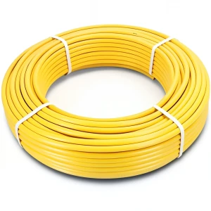 أنابيب HDPE الراجحي PE 100 ضغط 6 بار قطر خارجي 75 مم سمك 4.3 مم لون أصفر
