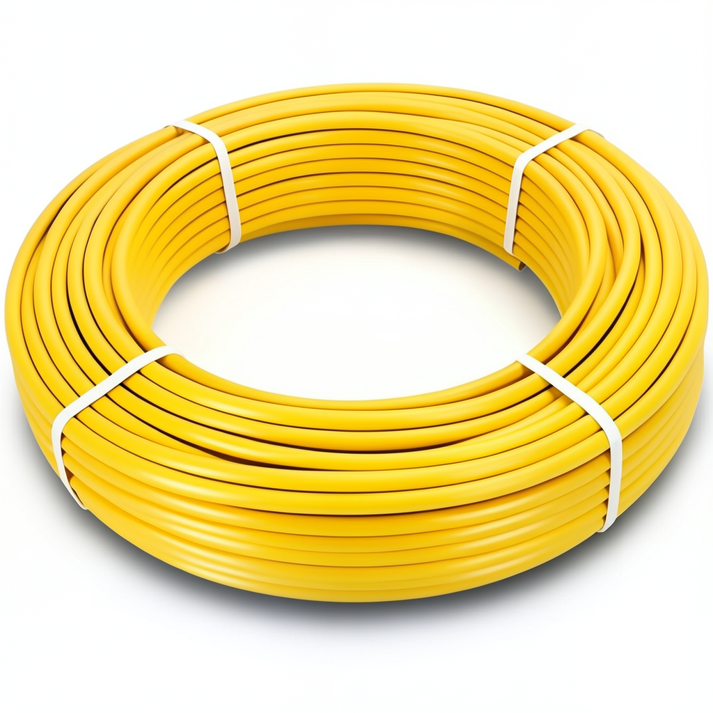 أنابيب HDPE الراجحي PE 100 ضغط 6 بار قطر خارجي 110 مم سمك 6.3 مم لون أصفر