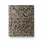 Italian Patterned Wallpaper, Size 10m×1.06m, dark brown with beige Color, Model 5829 