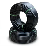أنابيب HDPE PE 80 ضغط 4.8 بار قطر خارجي 25 مم سمك 2.3 مم لون أسود